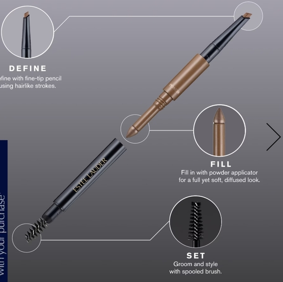 Estee Lauder The Brow Multi Tasker Black x2 - Picture 9 of 9